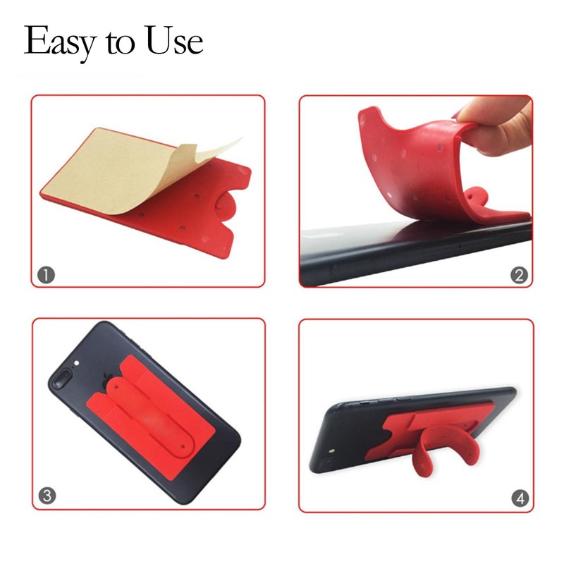 2Pack Card Holder With Cell Phone Stand, Wallet, Stick On