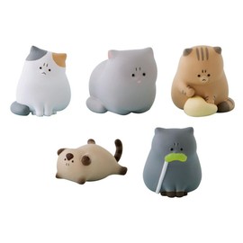 Angry Cat Chaaaaaan 4, Set of 5 Types, Full Complete, Gacha Capsule Toy