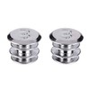 BBB BHT-90S handlebar tape endcaps, silver, 2.929.779.002