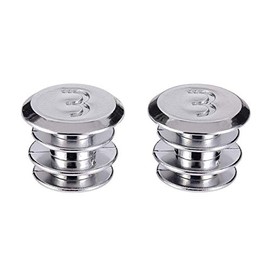 BBB BHT-90S handlebar tape endcaps, silver, 2.929.779.002