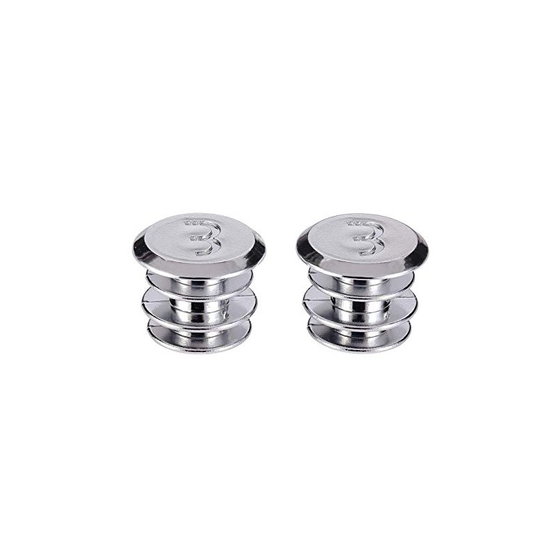 BBB BHT-90S handlebar tape endcaps, silver, 2.929.779.002