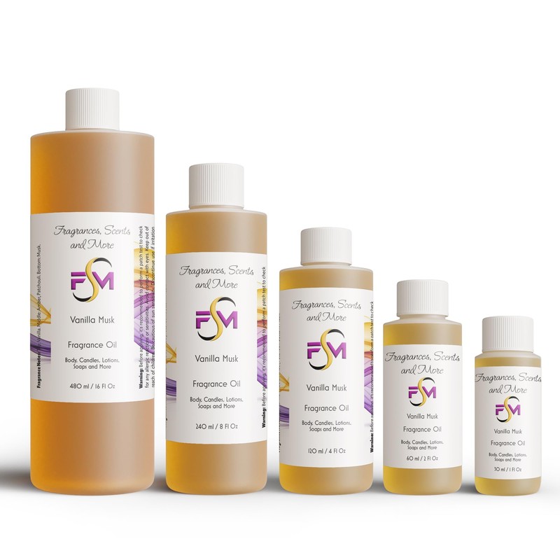 Vanilla Musk Fragrance Oil - 4 Fl Oz Plastic Bottle