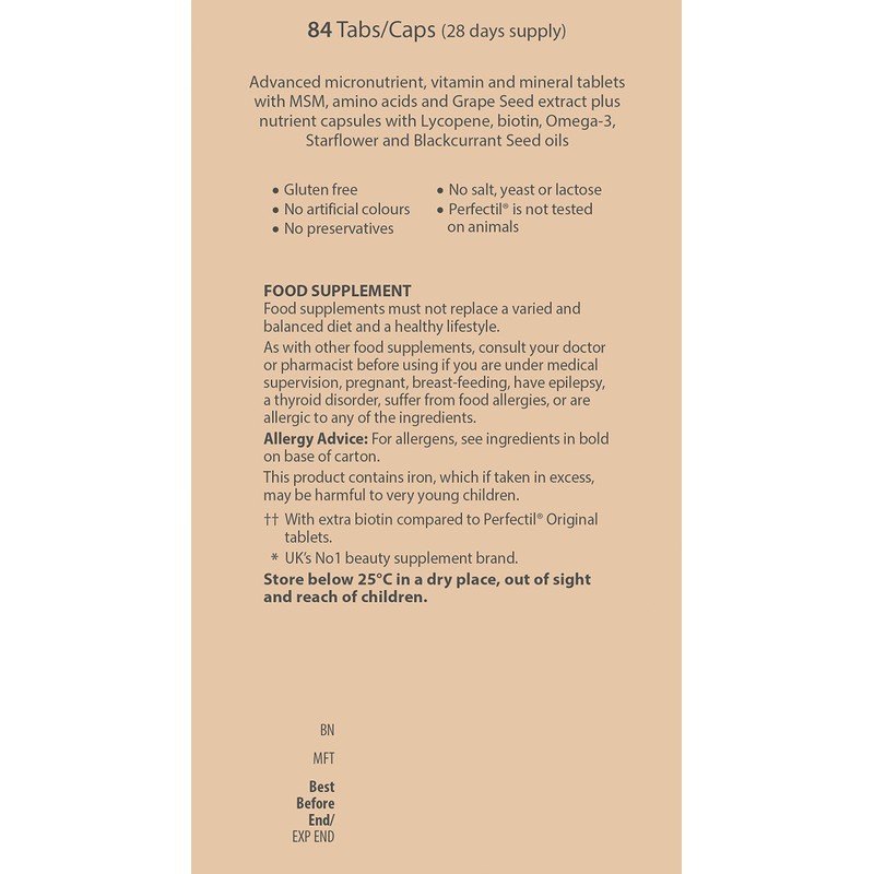 Vitabiotics - Perfectil - Max - 84 Tabs/Caps