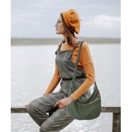 HAN-LBG Crossbody Hobo Bag Men Women, Casual Shoulder Bag with Adjustable Straps Lightweight Messenger Tote Bag for Travel Hiking Work