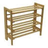 Winsome Clifford 4-Tiers Transitional Solid Wood Shoe Rack in Natural