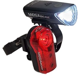 Sport Direct™ Bike 0.5W MegaBeamTM LED Light Set 5 Diode LED Front Lamp & 3 Diode Rear *SEE 360 VIDEO* CE Approved