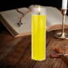Mega Candles 1 pc Unscented Yellow 7 Day Glass Container