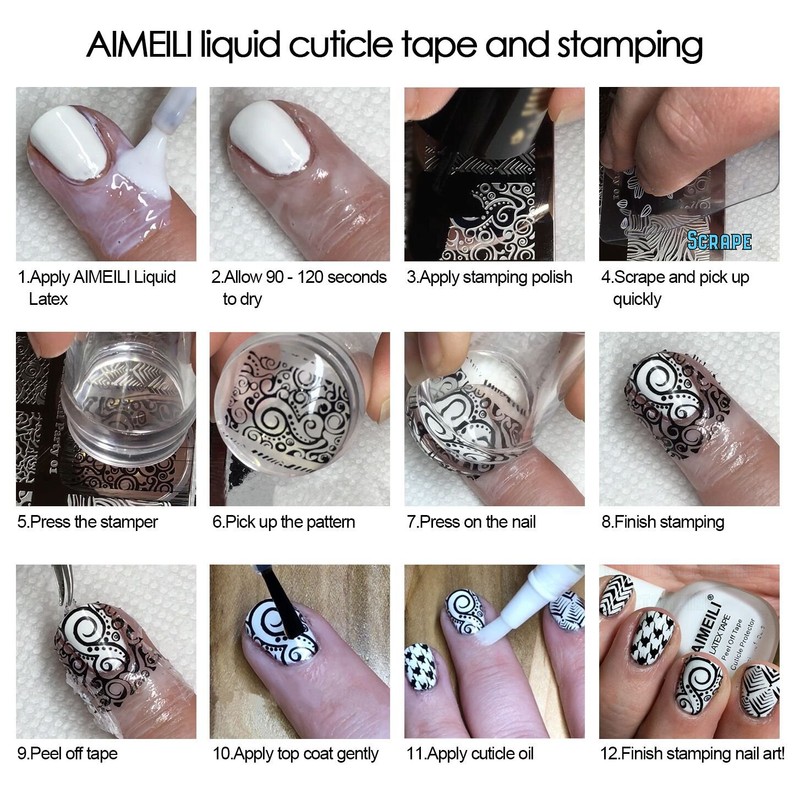 AIMEILI Latex Tape Skin Protector for Nail Art 15 ML