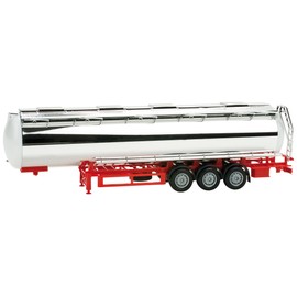 herpa 076180 076180-Lebensmitteltankanhänger, Miniaturmodell, Chrom, S