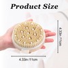 Dry Brushing Body Brush – Natural Bristle Exfoliating Brush for