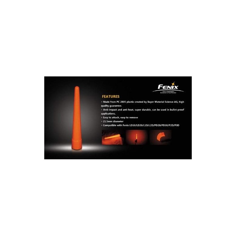 Fenix Taschenlampen Signalstab/Signal-Aufsatz, orange AD201