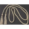 Conso Sandstone Chair Tie 71" cord with tassels lot of 2 Conso C12 Curtain Tieback