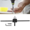 Adjustable Hole Cutter Saw Kit Alloy Steel DIY Round Cutting