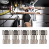 5PCS Plumbing Fittings Stainless Steel Female Thread Pipe Adapter Fittings