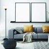 Newhouse Lighting 71-in. Charles Black Modern Standing Lamp NHFL-CH-BK, Floor