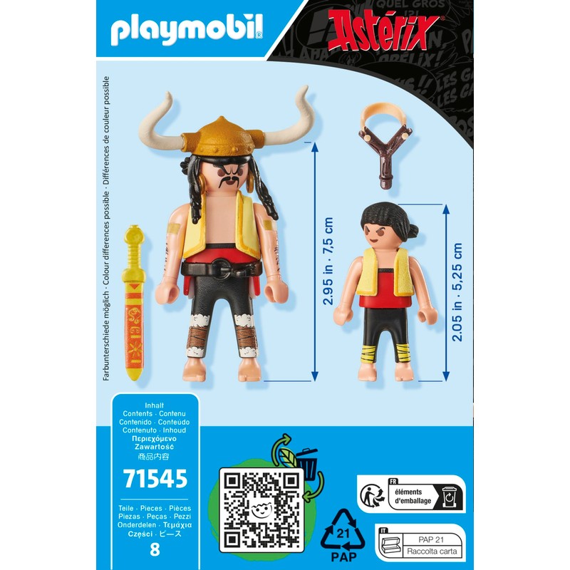 Playmobil 71545 Astérix: Sopalajo de Arriérez y Torrezno y Pepe