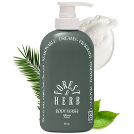 ODID Milk in Cera Perfume Body Wash - Korean Moisturizing Body Cleanser for All Skin Types - Natural Green Herb Scent - with Milk Protein and Ceramide, 16.9 fl.oz.