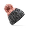 Beechfield B437 Apres Beanie - Azure Blue/Oxford Navy
