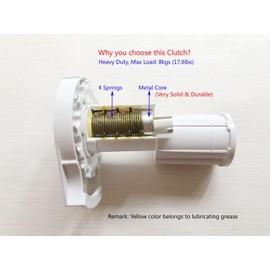 Universal Roller Shade Clutch for 1 1/2" (38mm) Tube with Metal Bracket & Bead Chain, Roller Blind Replacement Spare Repair Parts, Metal Core, Long Service Life, Heavy Duty, Max Load 8KG