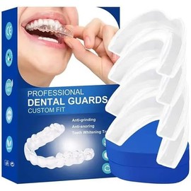 SUPERVIDA NUTRITION 4 protectores bucales para dormir. 4 protectores dentales en 2 tamaños 1 estuche incluido Para evitar rechinar los dientes y...   