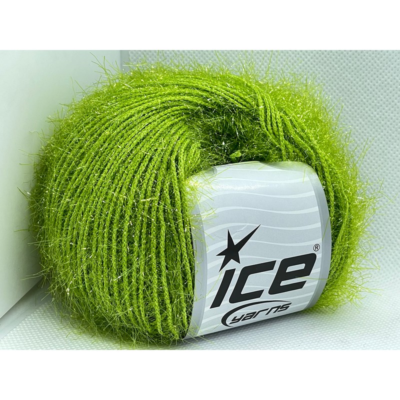Spring Green Sparkle Soft - Ice Yarns Metallic Lurex Nylon