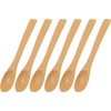 Mix&Home Cucharas de Bambú para Agitador de Café, 6 Piezas,