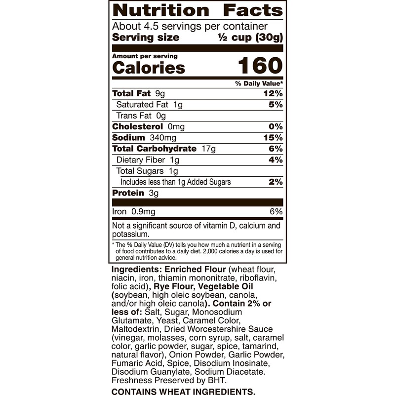 Gardetto's Snack Party Mix, Roasted Garlic Rye Chips, Snack Bag,