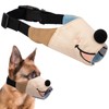Coppthinktu Dog Muzzle Mouth Guard, Cute Cartoon Muzzles to Prevent