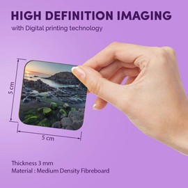 1 x Square MDF Fridge Magnet - Giant's Causeway Northern Ireland 45147