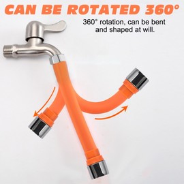 KASESSS 2 Pieces 360° Rotatable Tap Extender for Kitchen Sink, Universal Kitchen Faucet Extender, Tap Adapter for Kitchen Sink Flexible, Faucet Adapter, Tap Sprayer Attachment for Kitchen Sink