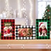 Lonfliness 150PCS Christmas Picture Frame Xmas Plaid Paper Photo Frames