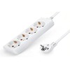 Power Strip White without Switch with Cable 3G 1.0 mm²