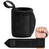 EVO Fitness Pair of 18” Deep Black Weight Lifting Wrist
