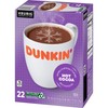 Dunkin' Milk Chocolate Hot Cocoa, 22 Keurig Pods