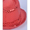 Colorful Sequined Fedora Hat (Fuschia)