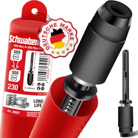 Schwabenbach® Professional Bit Holder Long 500 mm 1/4 Inch Extension - Bit Shank for Bits with Notch made of Solid Metal