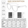 AEZUNI Oversized Bifocal Reading Glasses Women Big Frame Blue Light