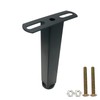 Dnyta 4Pcs 8 Inch Furniture Legs Black Adjustable Tapered Metal