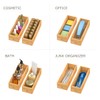 Bamboo Kitchen Drawer Organizer,Stackable Silverware Tray Utensil Organizer Cutlery Holder