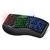 Adesso Tru-Form 150 3-Color Illuminated USB Ergonomic Keyboard AKB-150EB