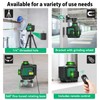 [2025 Upgraded] 3D laser level, Elikliv 3x360° Laser Marker, Green