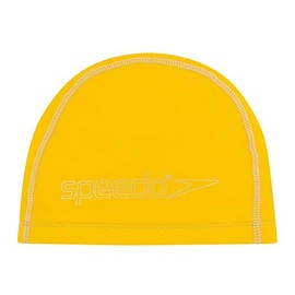 Speedo Junior Pace Swimming Cap | Kids Swim | Dry Hair, Yellow, One Size