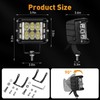 TALMYT 4 Inch Side Shooter Strobe Lights - Dual White