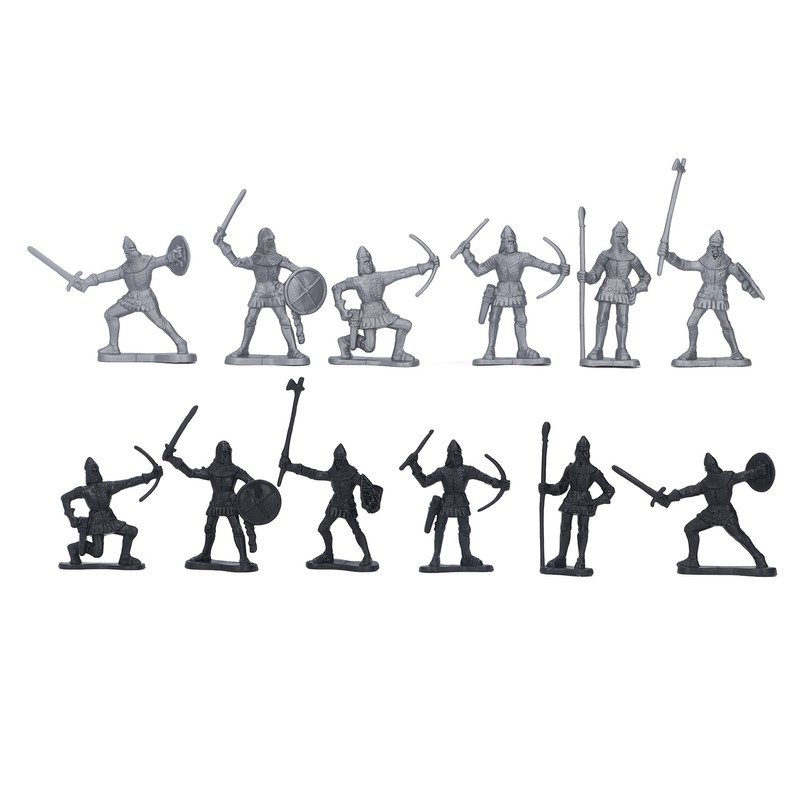 War Toy Kit Soldier Figures Toys Chariot Models Plastic Castle