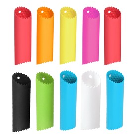 Garlic Peeler Set, 10 Pieces Silicone Garlic Roller Garlic Peeler Tube Easy Garlic Peeled Tool Skin Remover Roller Keeper Convenient for Kitchen Use