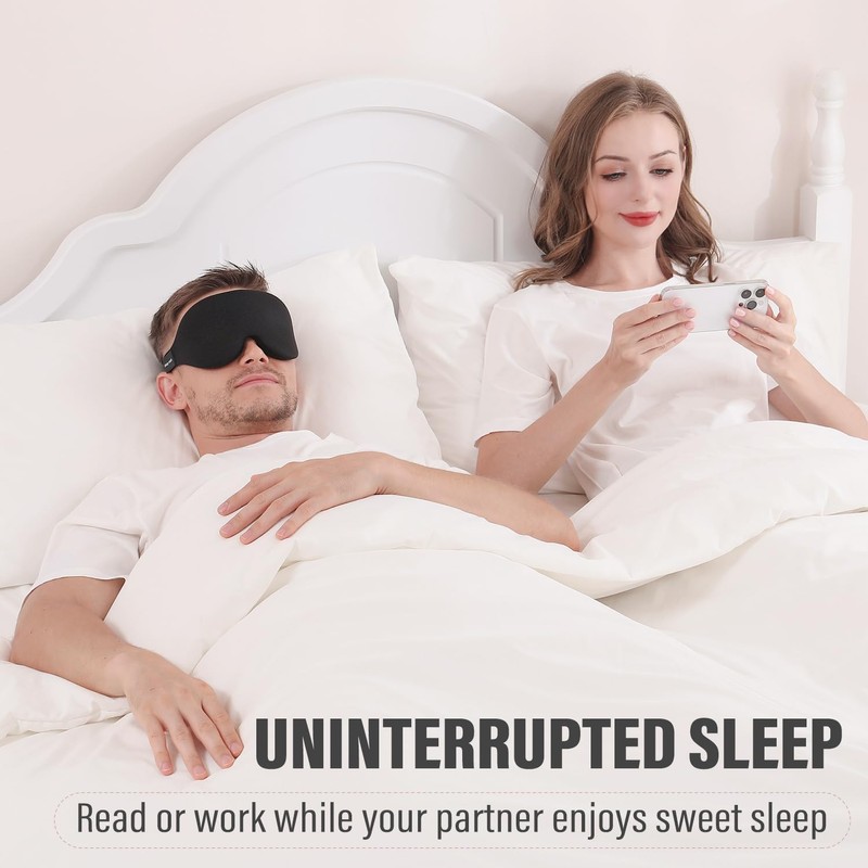 3D Sleep Mask for Women and Men，Sleep Mask for Side