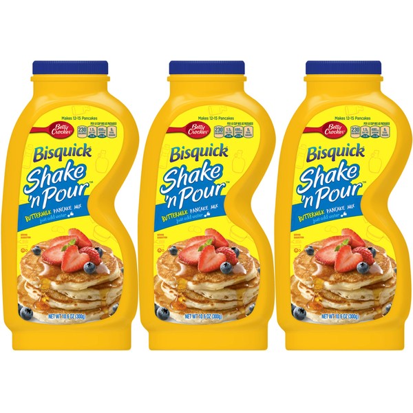 Bisquick Shake 'n Pour Buttermilk Pancake Mix (Pack of 3) 10.6 oz Bottles