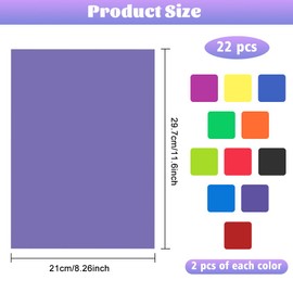 XAVSWRDE 11 Colours Pack of 22 Headlight Colour Film Gel Colour Correction Film Colour Filter Film Heat Resistant Colour Film for Photo Studio Strobe Flash LED Light Lamp 29.7 x 21 cm