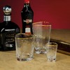 Zodax Aperitivo Triangular Stemware or Glassware - Clear with Gold