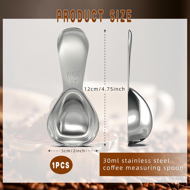Coffee Spoon Scoop, 18/8 Coffee Spoon, Measuring Spoon, Coffee Measuring